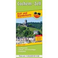 Rad- und Wanderkarte Cochem - Zell: Mit Ausflugszielen, Einkehr- & Freizeittipps und Stadtplänen, wetterfest, reissfest, abwischbar, GPS-genau. 1:25000