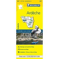 Michelin Ardeche-Haute Loire: Straßen- und Tourismuskarte 1:150.000 (MICHELIN Localkarten)