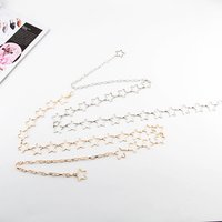 Women’s Waist Chain Star Decoration Thin Belt Simple All-match Dress Fashion Waist Chain Small Belt Skirt In Stock