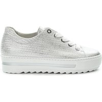 Damskie sneakersy srebrne Gabor 46.496.22