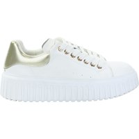 Damskie skórzane sneakersy biały GOE SS2N4023