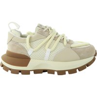Damskie sneakersy skórzane beżowy GOE TT2N4021