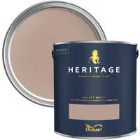 Dulux Heritage Velvet Matt Paint 125ml, Mid Umber, High Quality Matt Emulsion Paint