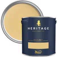 Dulux Heritage Velvet Matt Paint 125ml, Pale Cream, High Quality Matt Emulsion Paint