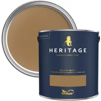 Dulux Heritage Velvet Matt Paint 2.5L, Masters Gold, High Quality Matt Emulsion Paint