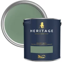 Dulux Heritage Velvet Matt Paint 1L, DH Grass Green, High Quality Matt Emulsion Paint