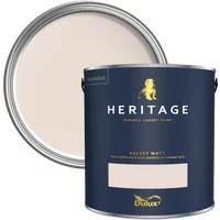 Dulux Heritage Velvet Matt Paint 5L, Powder Colour, Luxury Durable Matt Emulsion