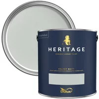Dulux Heritage Velvet Matt Paint 5L, Green Slate, High Quality Matt Emulsion Paint