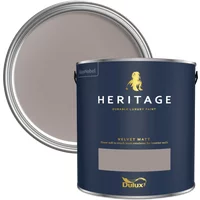 Dulux Heritage Velvet Matt Paint 5L, Terra Ombra, Luxury Durable Matt Emulsion
