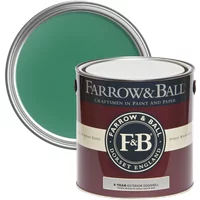 Farrow & Ball Exterior Eggshell, Verdigris Green No. W50, Wood and Metal