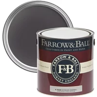 Farrow & Ball Exterior Eggshell, Paean Black No. 294, Wood and Metal