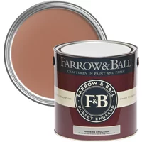 Farrow & Ball Modern Emulsion, Fox Red No. 48, Durable Washable Paint