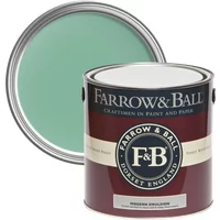 Farrow & Ball Modern Emulsion 5L, Arsenic No. 214, Durable Washable Paint