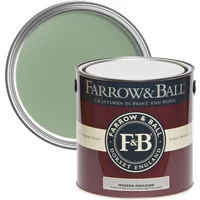 Farrow & Ball Modern Emulsion 5L, Breakfast Room Green No. 81, Durable Washable Paint
