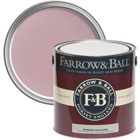 Farrow & Ball Modern Emulsion 5L, Cinder Rose No. 246, Durable Washable Paint