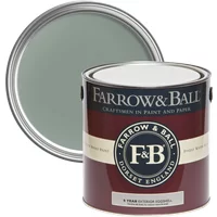 Farrow & Ball Exterior Eggshell 750ml, Castle Gray No. 92, Wood and Metal