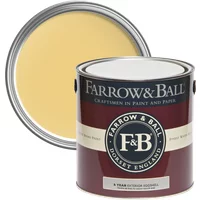 Farrow & Ball Exterior Eggshell 750ml, Citron No. 74, Wood and Metal