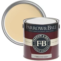 Farrow & Ball Exterior Eggshell 750ml, Dorset Cream No. 68, Wood and Metal
