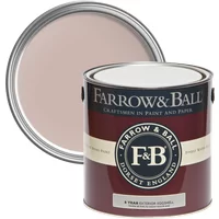 Farrow & Ball Exterior Eggshell 750ml, Pink Drab No. 207, Wood and Metal