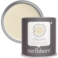 Earthborn Claypaint, Straw 2.5L | Eco-Friendly, Natural, Breathable Paint, For Walls and Ceilings, Matt Finish, Emulsion Paint