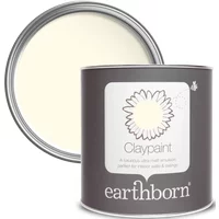 Earthborn Claypaint, Lemony 2.5L | Eco-Friendly, Natural, Breathable Paint, For Walls and Ceilings, Matt Finish, Emulsion Paint