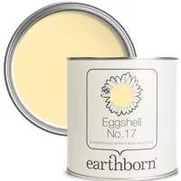 Earthborn Eggshell No. 17 Paint, Vanilla 750ml | Eco-Friendly, Low-VOC, Durable Paint, Silk Finish