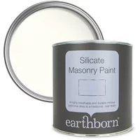 Earthborn Ecopro Silicate Masonry Paint, White 100ml | Durable, Breathable, Weather-Resistant Paint for Exterior Walls, Masonry Sample