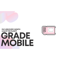 GRADE MOBILE SIM Bundle 3GB iPhone 12 Mini 256GB Black 24 Months Like New