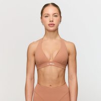 GymBeam Fierce Halter Sport-BH in Caramel XL