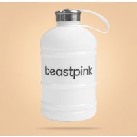 BeastPink Hydrator Trinkflasche (1,89L) in White