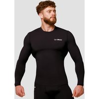 GymBeam Mid Kompressions-T-Shirt mit langen Ärmeln in Black XL