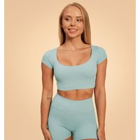 BeastPink Sense Cropped T-Shirt für Frauen in Storm Blue XS