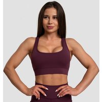 GymBeam Mesh-Panel Sport-BH in Eggplant S