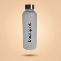 BeastPink Thirst Trap Trinkflasche (500ml) in White