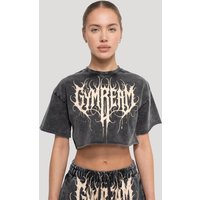 GymBeam Abyss Cropped T-shirt für Frauen in Charcoal L
