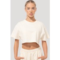 GymBeam Mochi Cropped T-Shirt für Frauen in Cream S