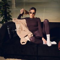 GymBeam Aura Leggings für Frauen in Tee Brown XL