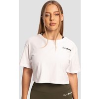 GymBeam Limitless Cropped T-Shirt für Frauen in White M