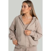 STRIX Hoodie für Frauen mit Reißverschluss in Taupe XL