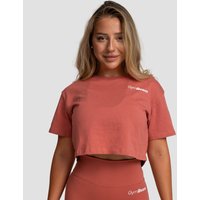 GymBeam Limitless Cropped T-Shirt für Frauen in Cinnamon M