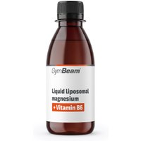 GymBeam Flüssiges liposomales Magnesium 200 ml Himbeere