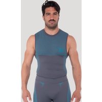 GymBeam OG1 Seamless Tank Top in Grey/Blue XXL