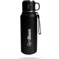 GymBeam Thermoflasche Steel in Black 1000 ml