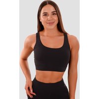 GymBeam Cut-Out Sport-BH in Black XXL