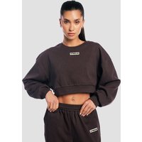 GymBeam Aura Cropped Sweatshirt für Frauen in Tee Brown XL