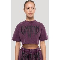GymBeam Damska koszulka Abyss Cropped Raisin XL