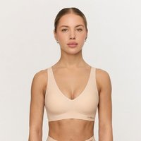GymBeam Biustonosz bezszwowy Comfy Beige XS