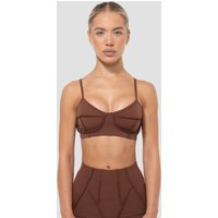 GymBeam Biustonosz sportowy Cosmo Brown S
