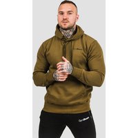 GymBeam Męska bluza z kapturem Athlete Military Green Black XXXL