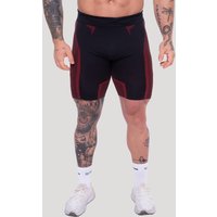 GymBeam OG1 Bezszwowe szorty Black/Red S